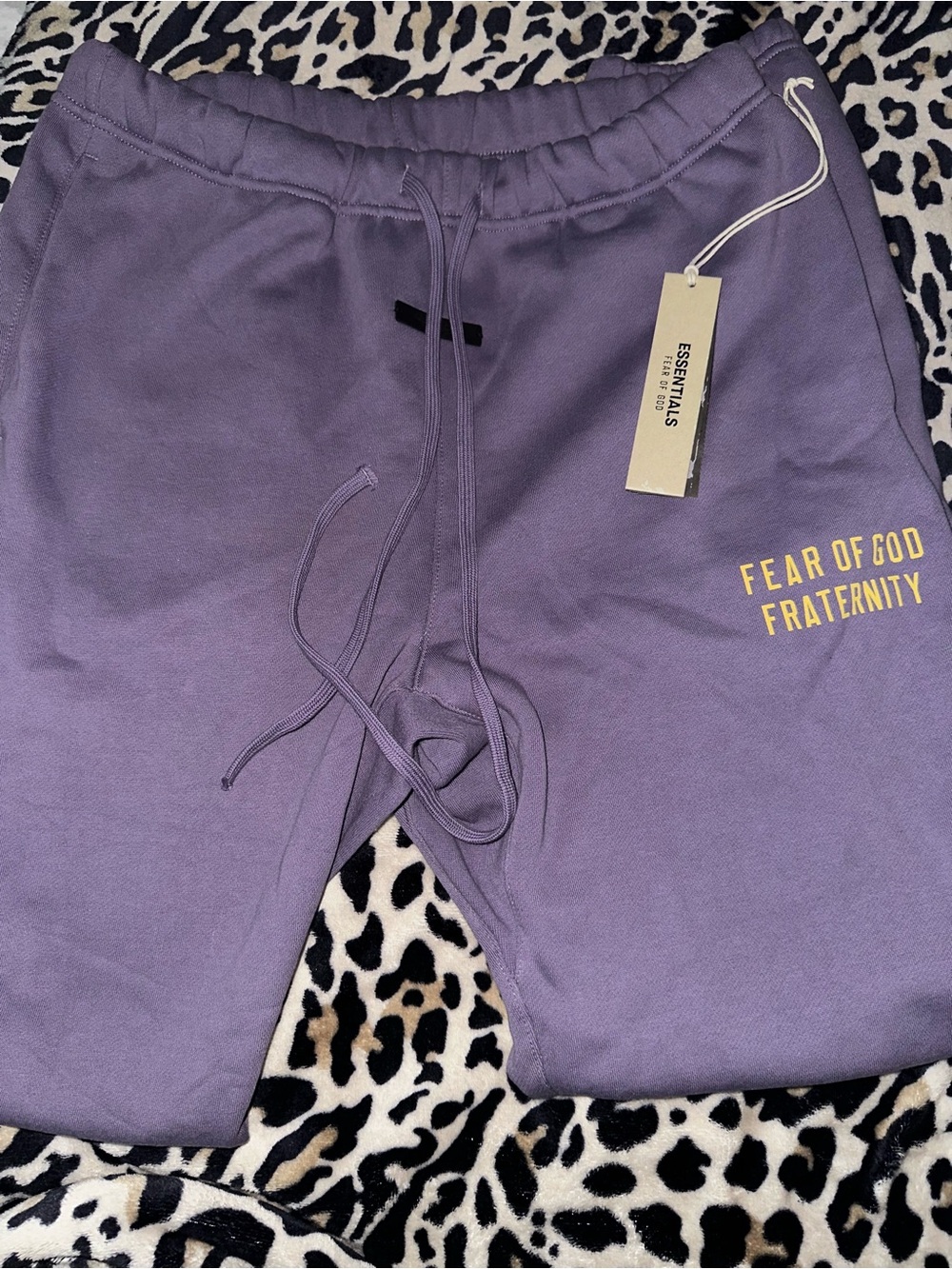 Essentials Fear of God Fraternity Purple Sweatpants